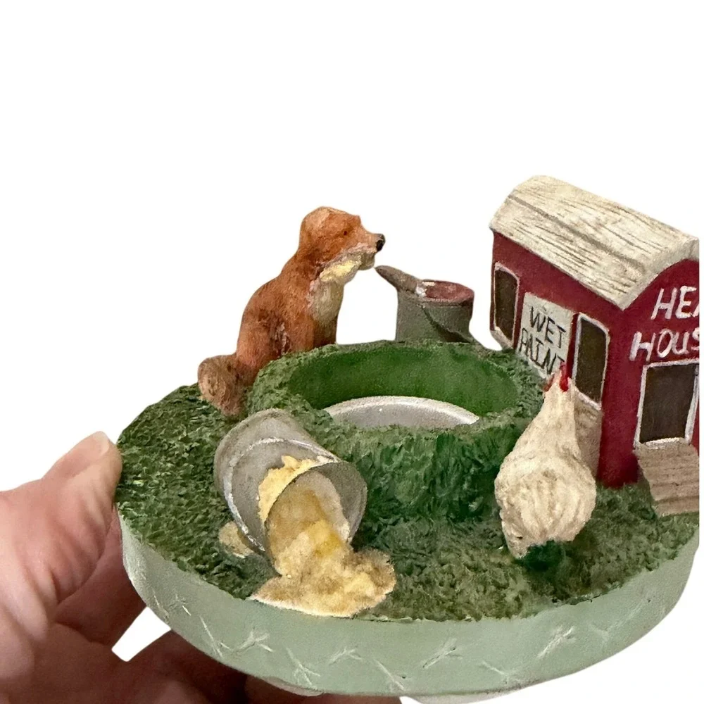 Hen House Jar Candle Topper Farmhouse Chicken Resin Candle Shade Decor